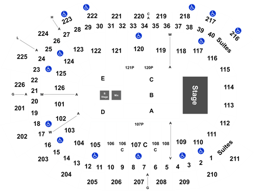 GIANT Center Seating Chart