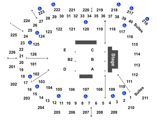 Giant Center Seating Chart Carrie Underwood