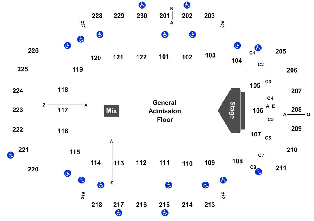 Gila River Arena Seating Chart Ufc