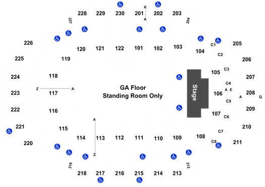 Gila River Arena Interactive Seating Chart