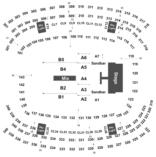 Kenny Chesney Seating Chart Gillette