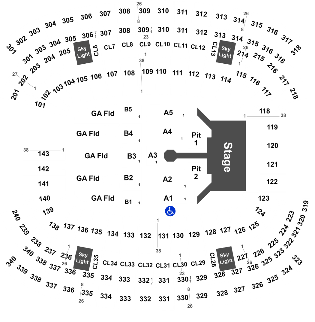 Gillette Interactive Seating Chart