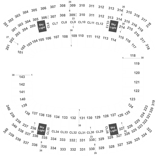 Foxborough Gillette Stadium Seating Chart