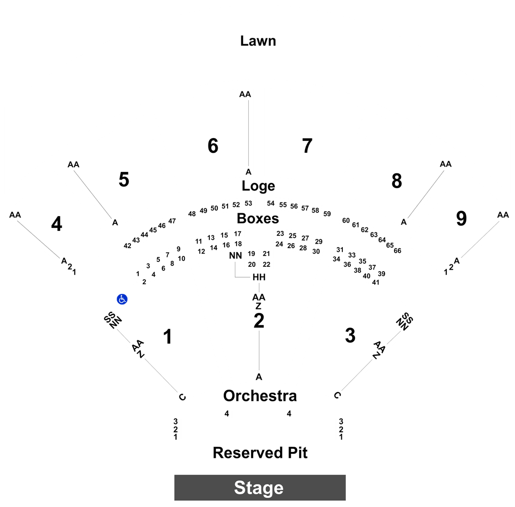 Glen Helen Amphitheater Seating Chart