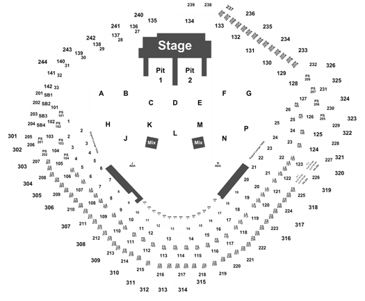 globe life field concert seating view