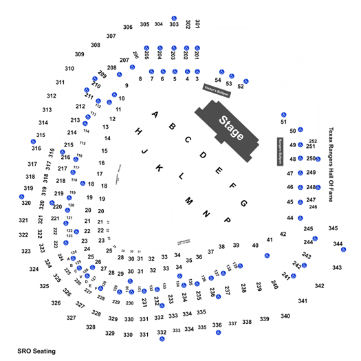 Billy Joel Globe Life Park Seating Chart