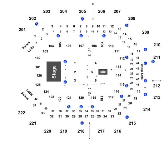 Golden One Center Seating Chart