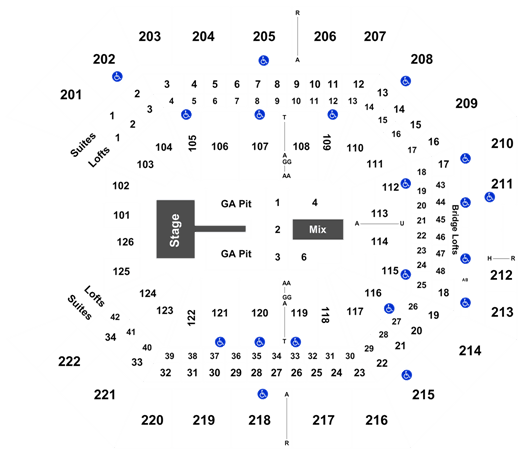 Golden 1 Center Sacramento Seating Chart Rows