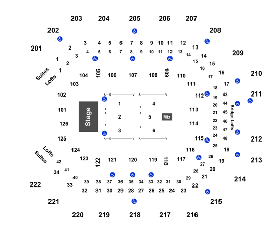 Golden 1 Center Sacramento Kings Seating Chart
