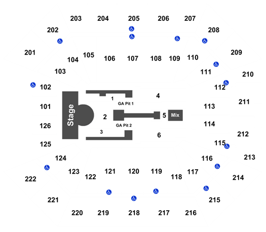 seating chart golden 1 center