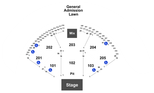 Gorge Seating Chart Dave Matthews Band