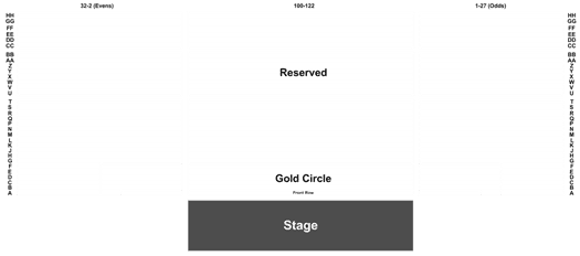 Graceland Live Seating Chart