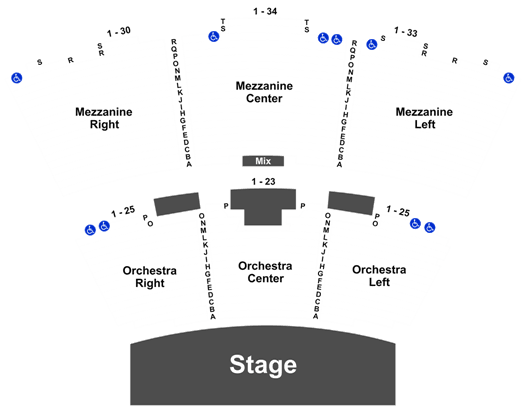 Seating Chart Grand Sierra Theatre
