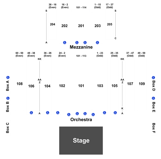 Charles F Dodge City Center Pembroke Pines Seating Chart