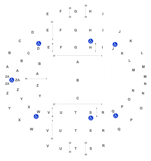 Hampton Coliseum Interactive Seating Chart
