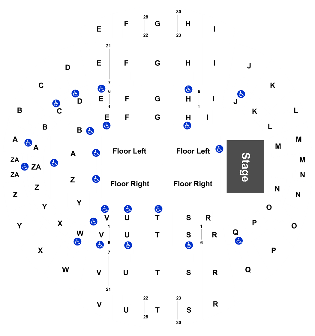Hampton Coliseum Seating Chart Map