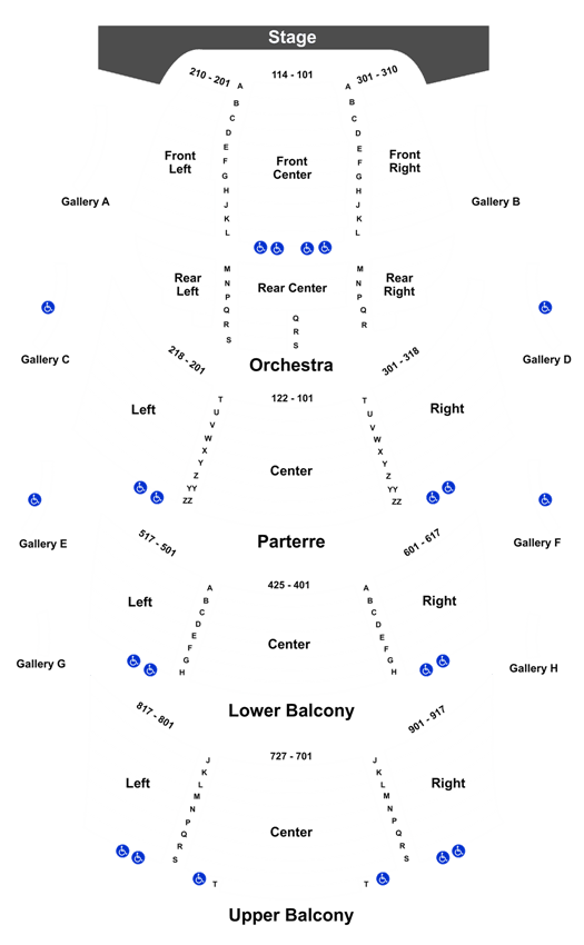 Hancher Auditorium Seating Chart