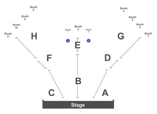 Harrahs South Shore Room Seating Chart