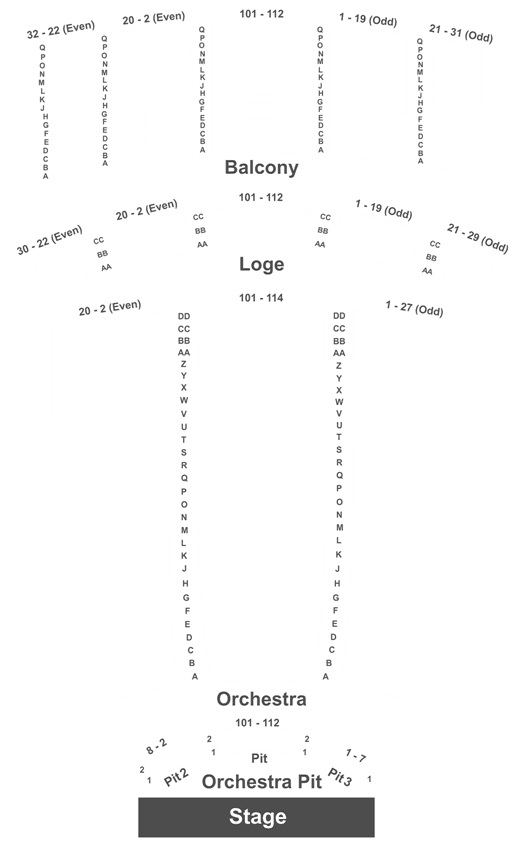 Hershey Theater Seating Chart