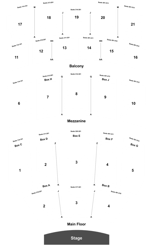 Hill Auditorium Seating Chart