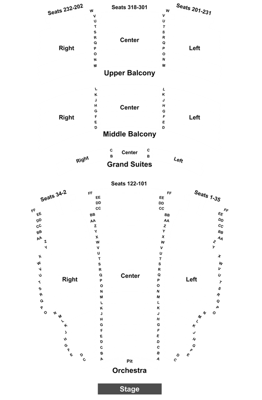 France Merrick Hippodrome Seating Chart