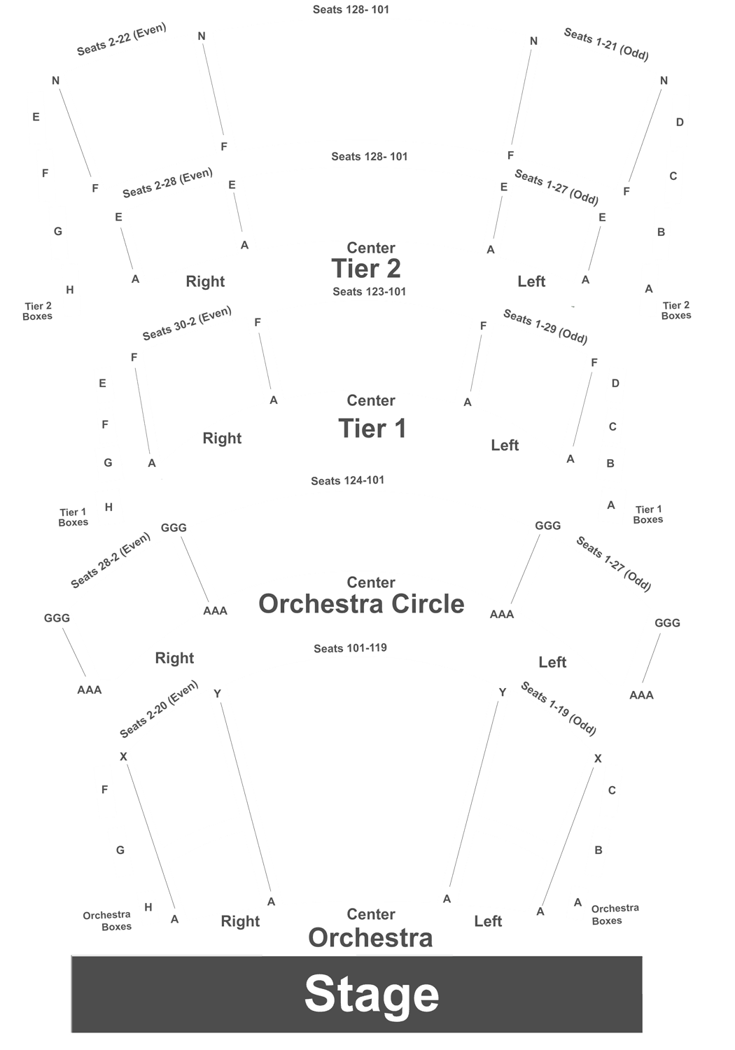 Holland Center Seating Chart