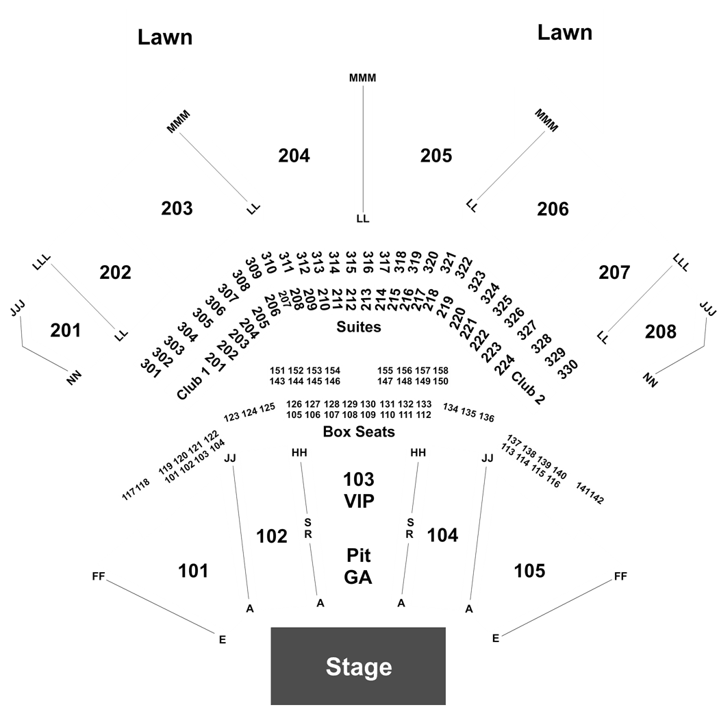 hollywood amphitheater tinley park seating chart - Part ...