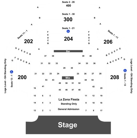 House Of Blues Las Vegas Seating Chart