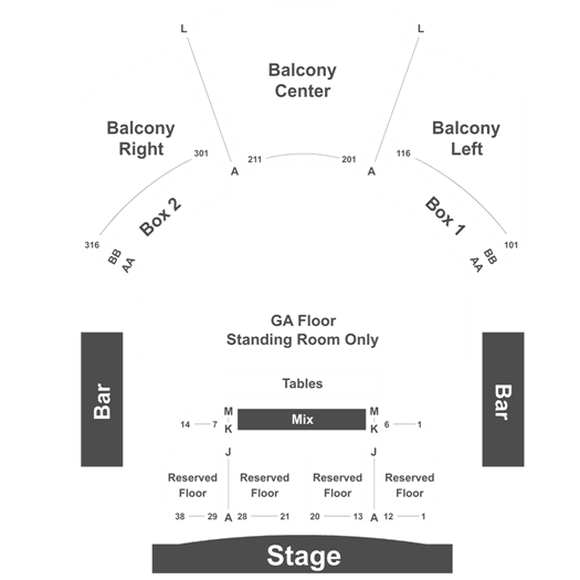 House Of Blues Dallas Balcony Seating Chart