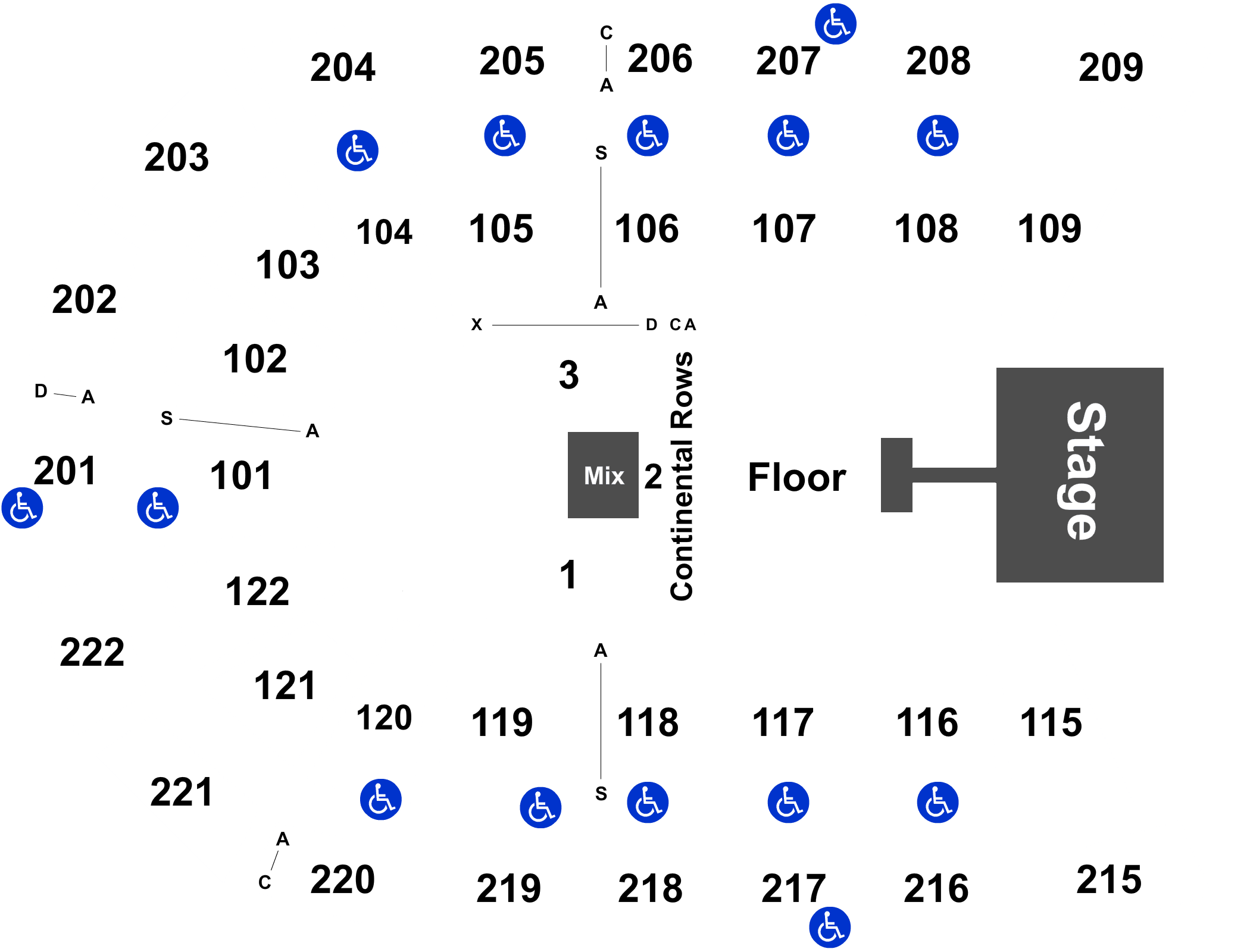 Huntington Center Concert Seating Chart