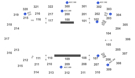 Everblades Seating Chart
