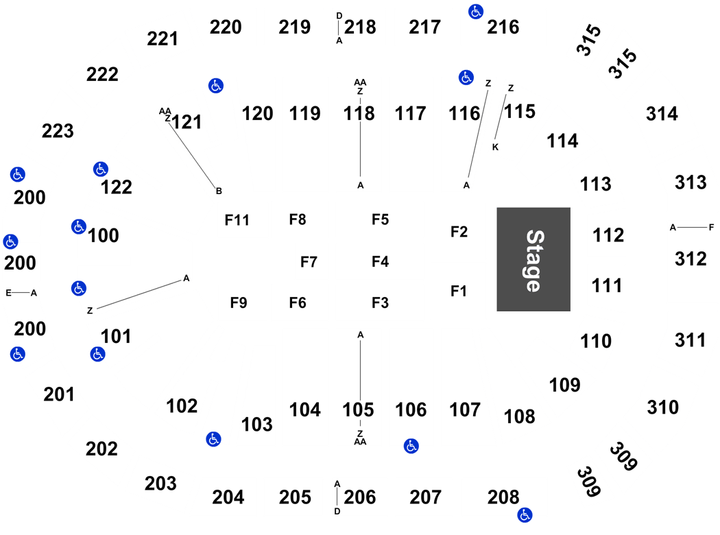 Infinite Arena Seating Chart