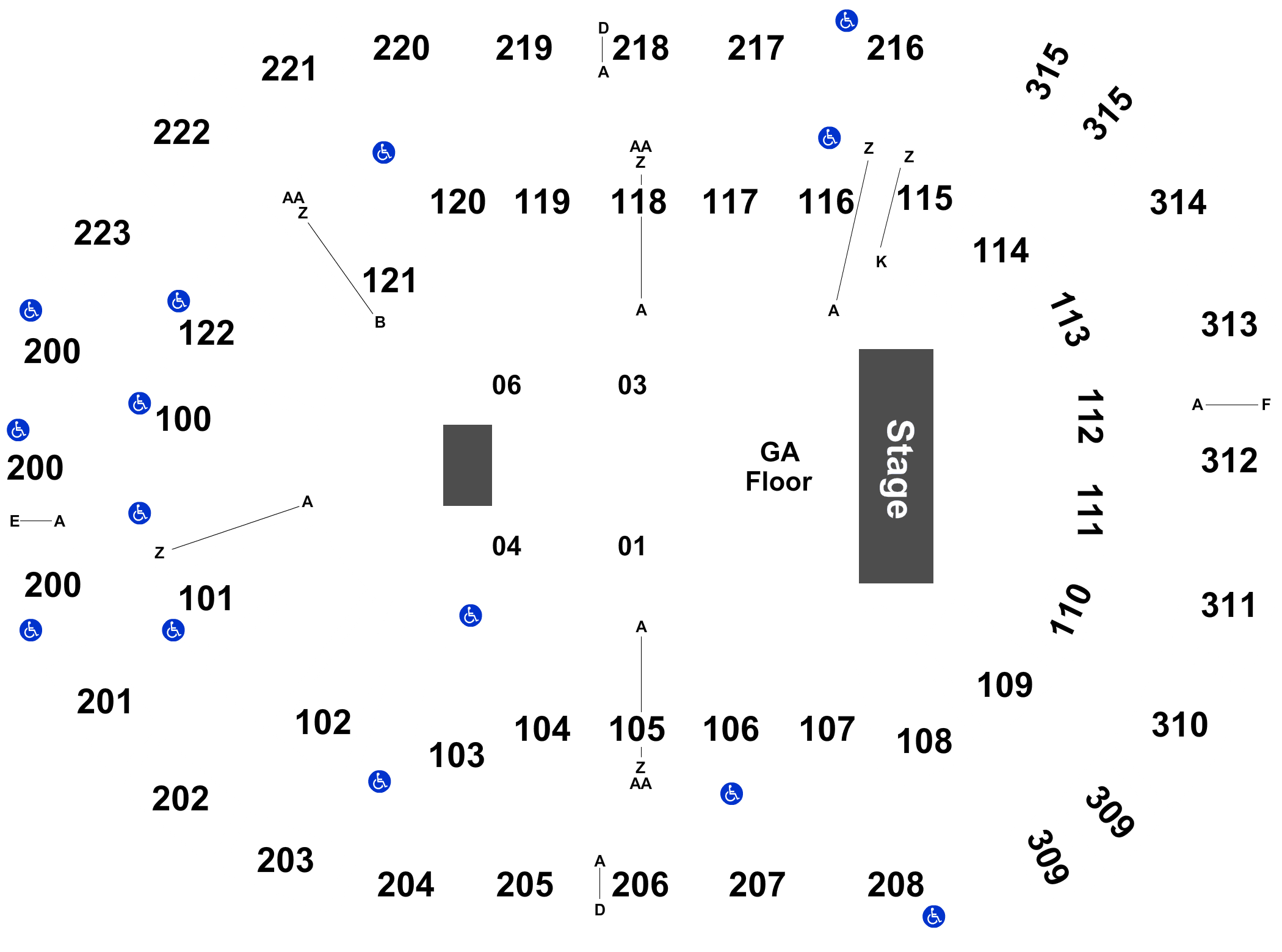 Infinite Energy Arena Seating Chart With Rows