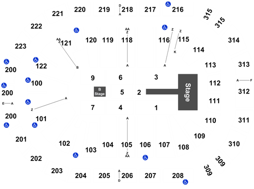Infinite Energy Theater Seating Chart With Seat Numbers