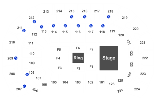 Intrust Bank Arena Seating Chart For Wwe
