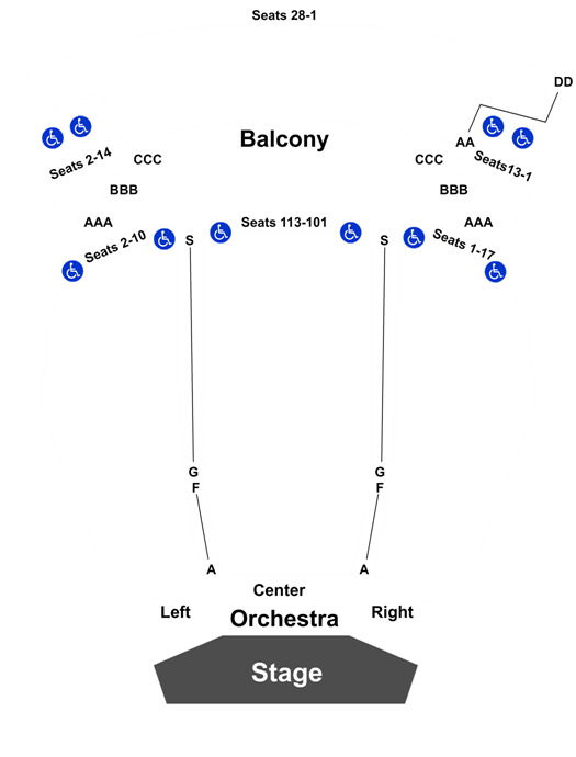 Seating Chart Irvine Barclay Theater
