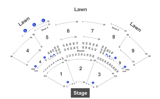 Isleta Amphitheater Lawn Seating Chart