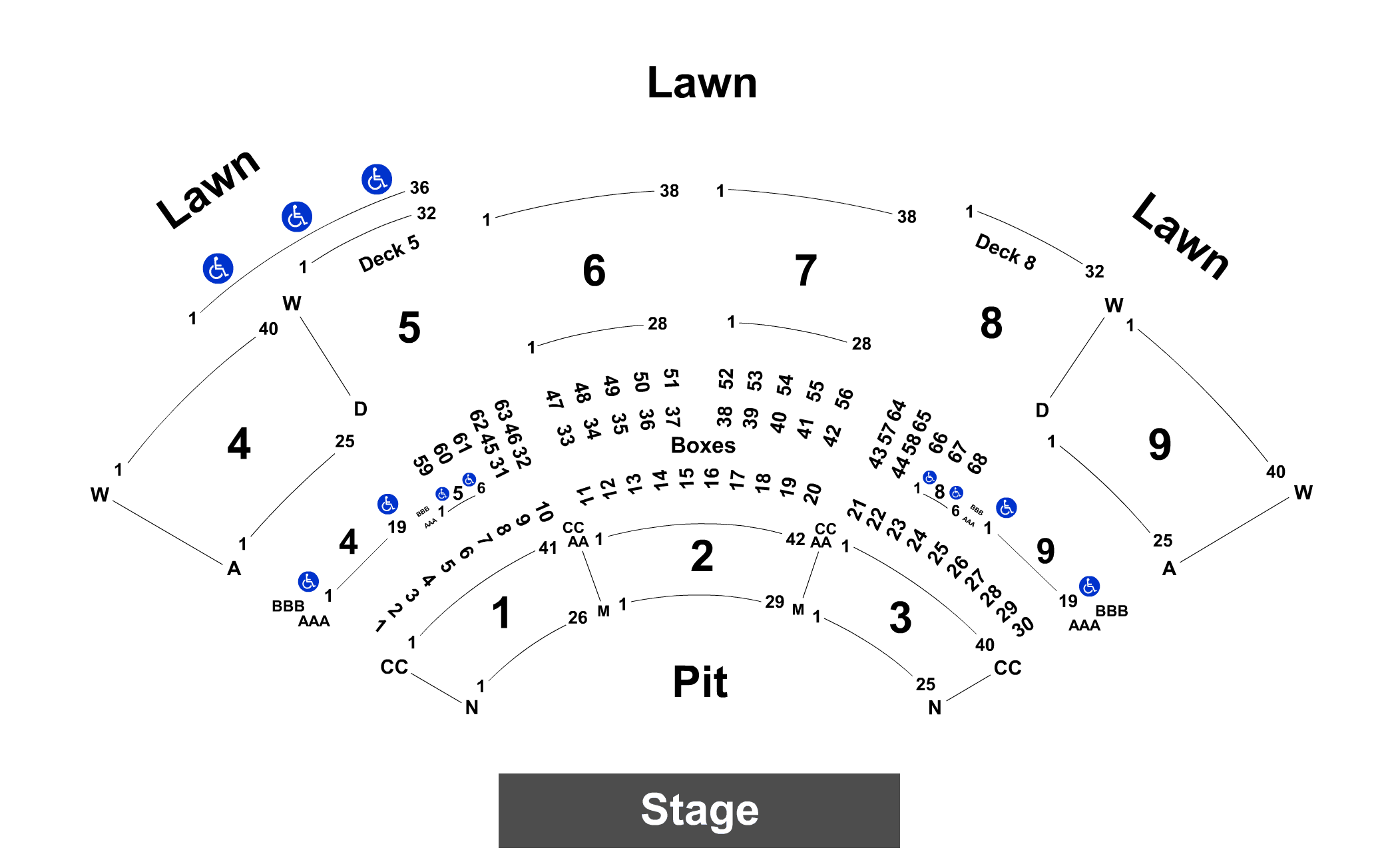 isleta amphitheatre seating chart