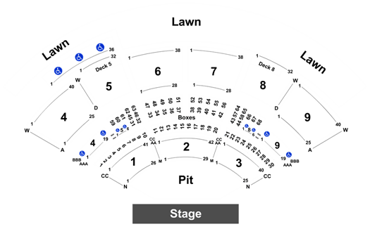 Isleta Amphitheater Lawn Seating Chart