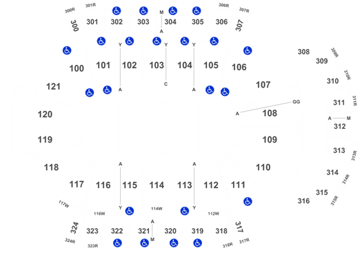 Vystar Veterans Memorial Arena Seating Chart