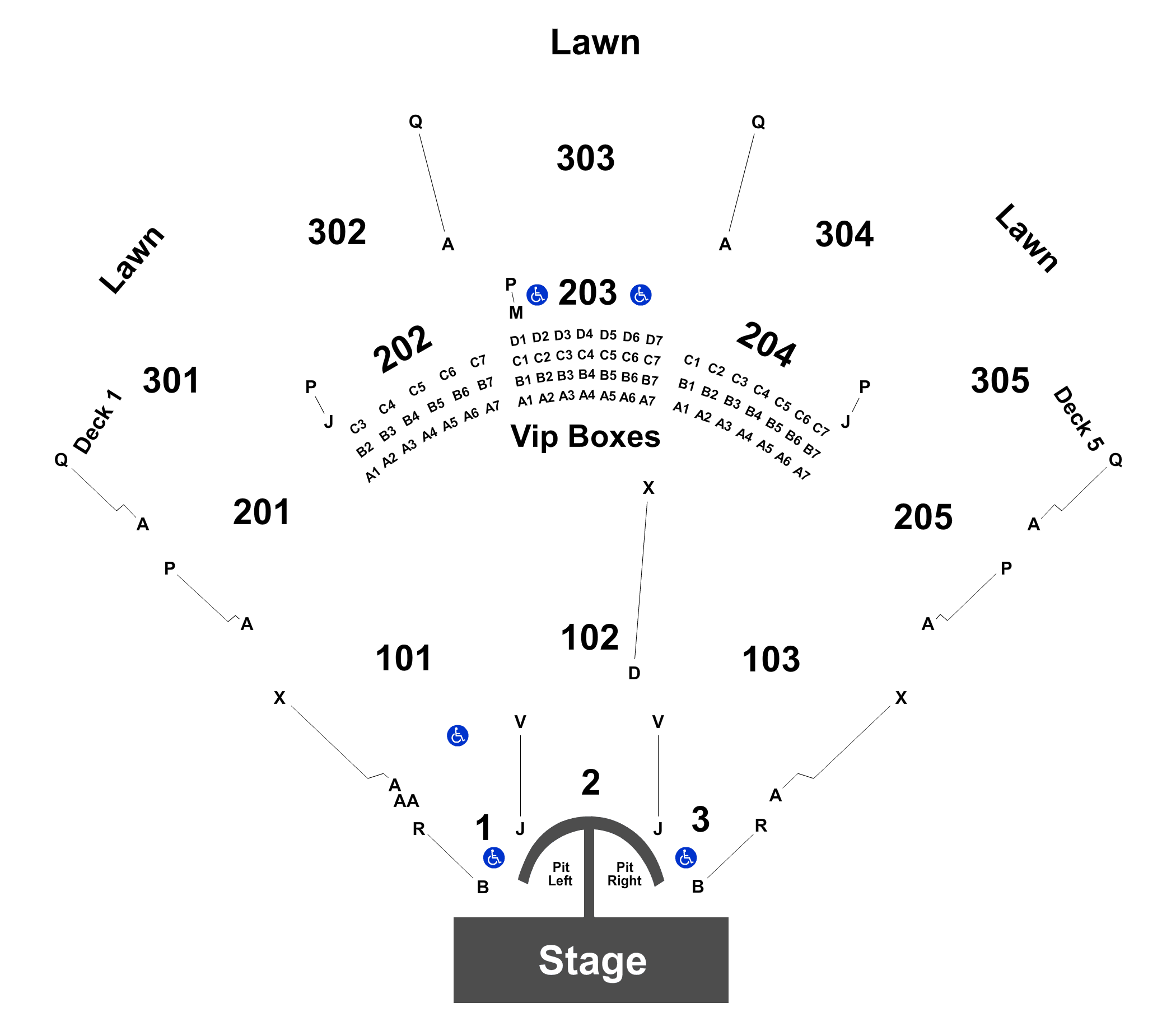 Jiffy Lube Live Seating Chart Ga Pit