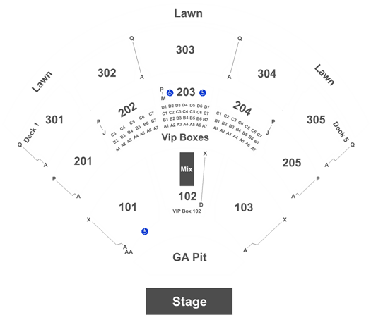 Jiffy Lube Live Seating Chart With Rows