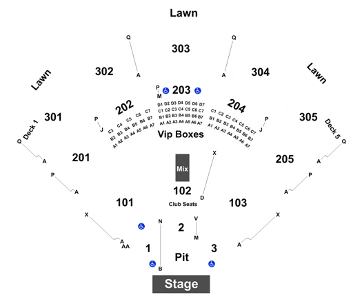 Jiffy Lube Lawn Seating Chart
