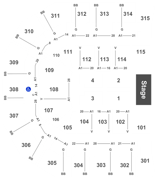 John Paul Jones Arena Seating Chart With Rows