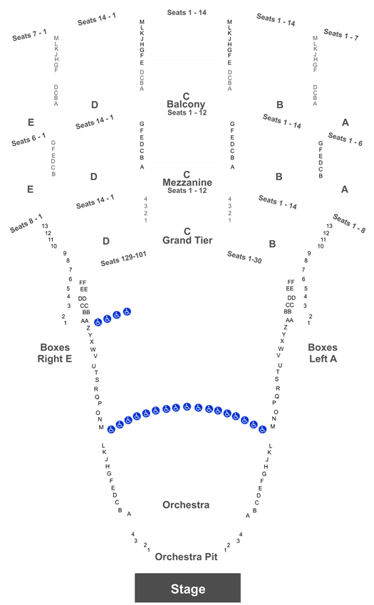 Jones Hall Orchestra Seating Chart