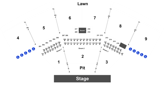 Keybank Pavilion Interactive Seating Chart