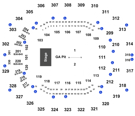 Yum Center Seating Chart With Rows