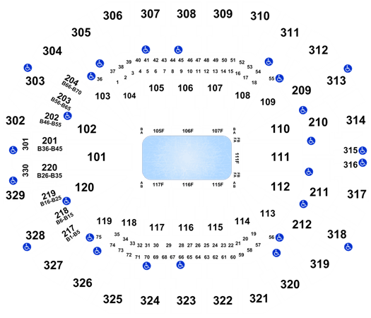 Kfc Yum Center Seating Chart With Rows