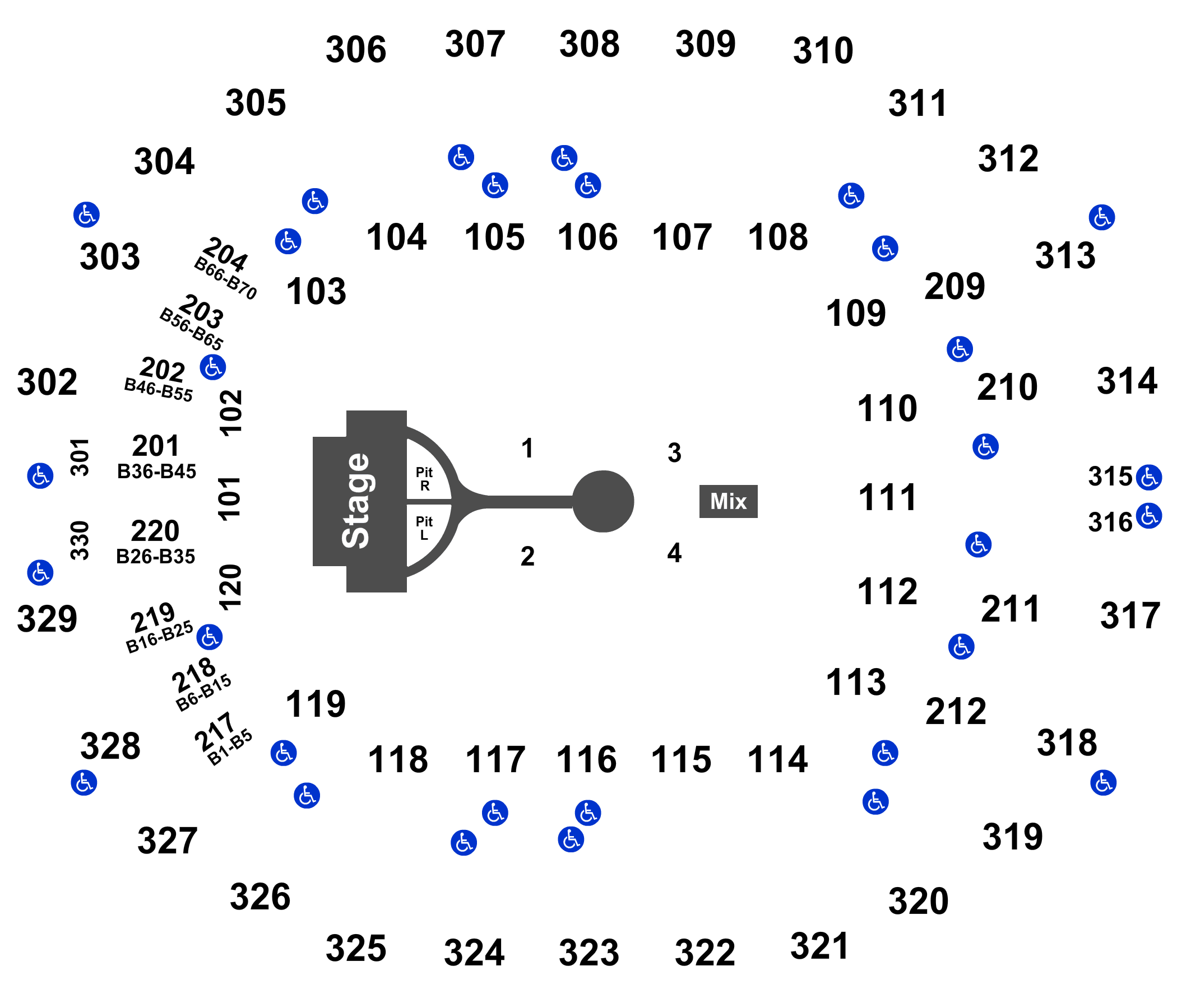 Kfc Yum Center Detailed Seating Chart
