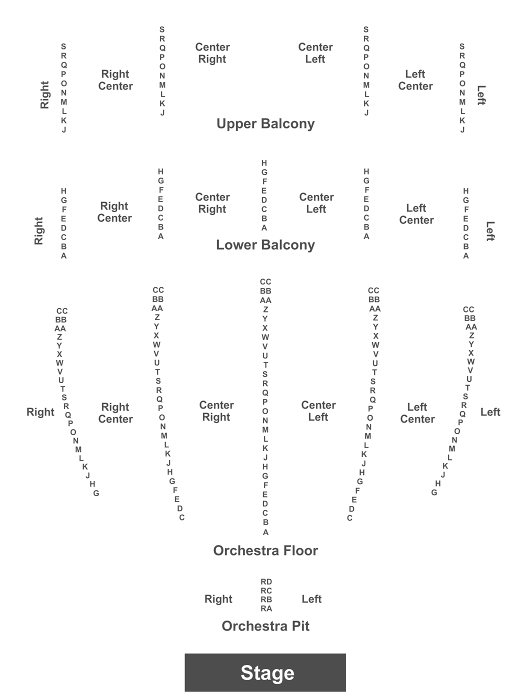 Knoxville Civic Auditorium Detailed Seating Chart